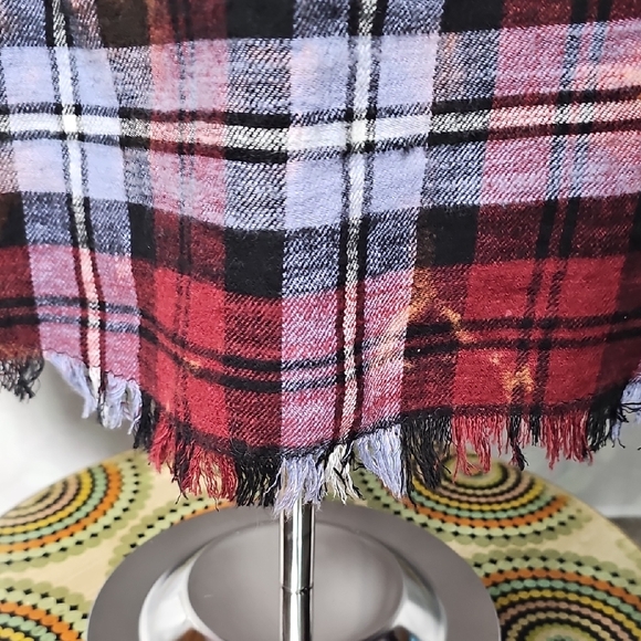 OOAK FRINGED FLANNEL SM-XL - Picture 4 of 8